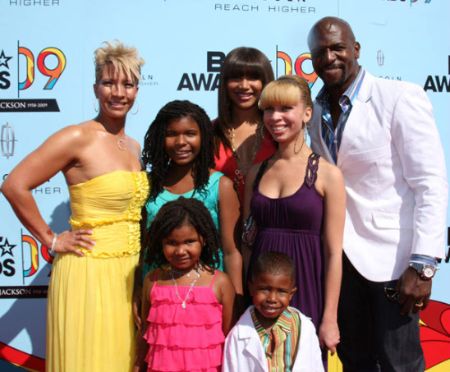 Terry Crews with his wife and five children
